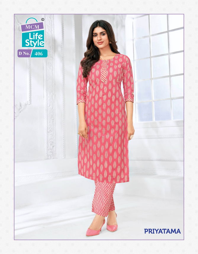 Priyatama Vol 4 By Mcm Kurti With Bottom Catalog
